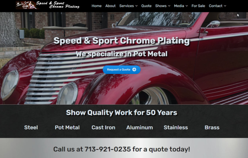 chrome business website design