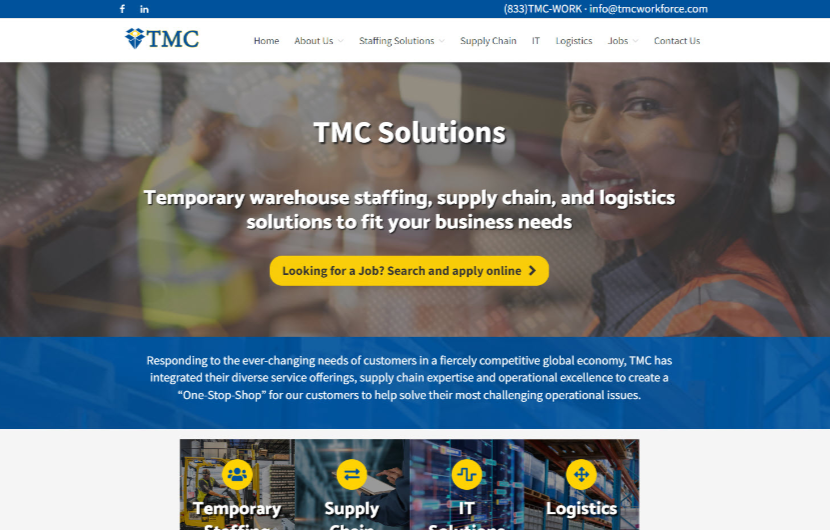 TMC Workforce Solutions website design